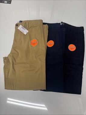 Boys Chinos 10 Husky Navy Tan Black Lot Of 3 School Uniform